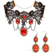Woman Gothic Vampire Jewelry Set Costume Accessories Set